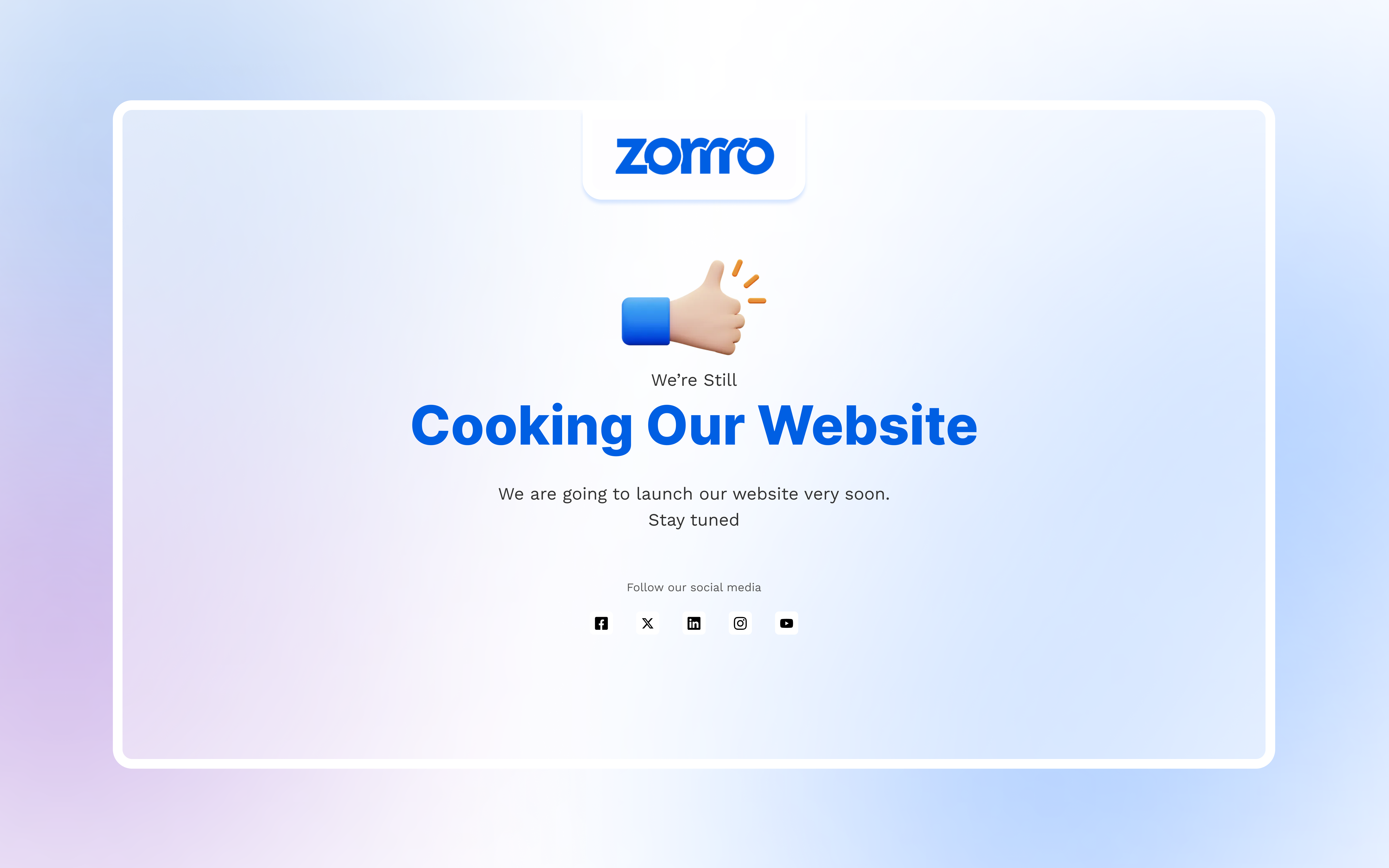 Coming Soon Page